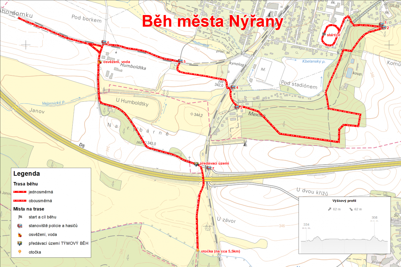 Plánek trati BMN 2022