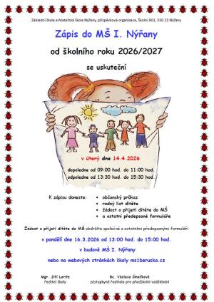 Zápis do Mateřské školy Beruška